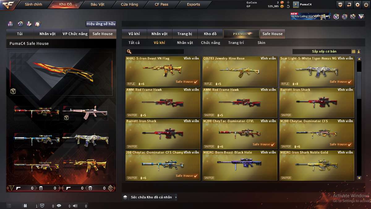 shop acc cf uy tin gia re